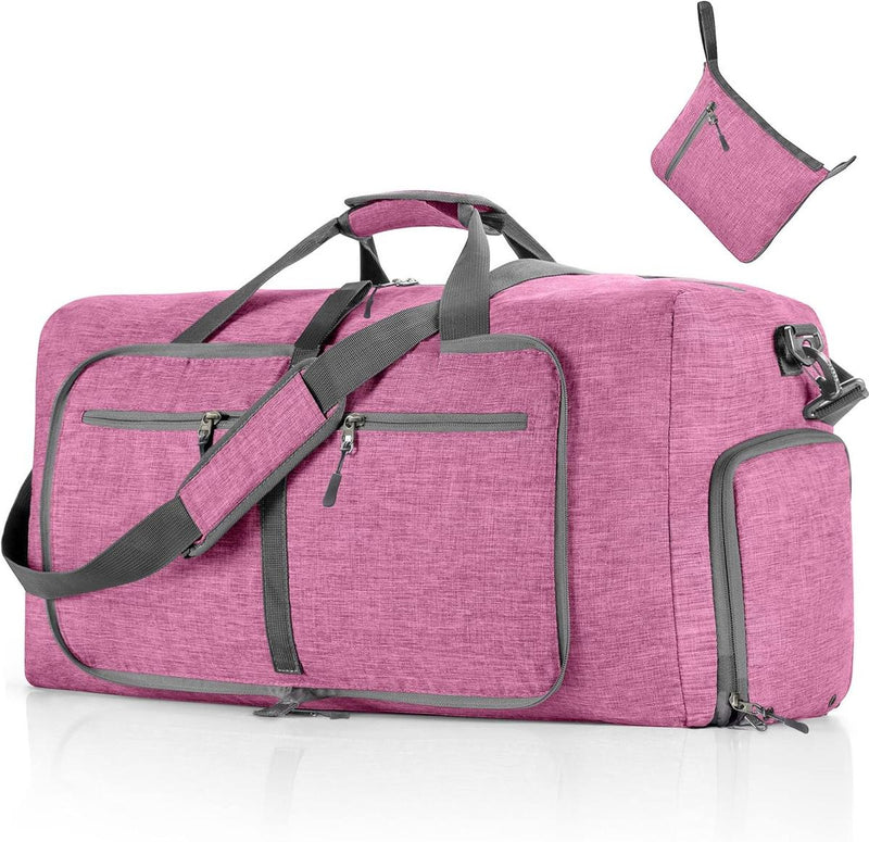 Foldable Waterproof Travel Duffle Bag With Shoe Compartment