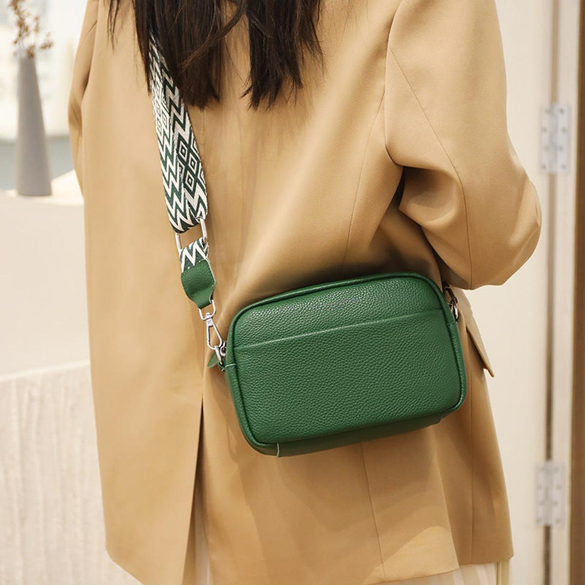 Genuine Leather Bag With Spacious Pocket