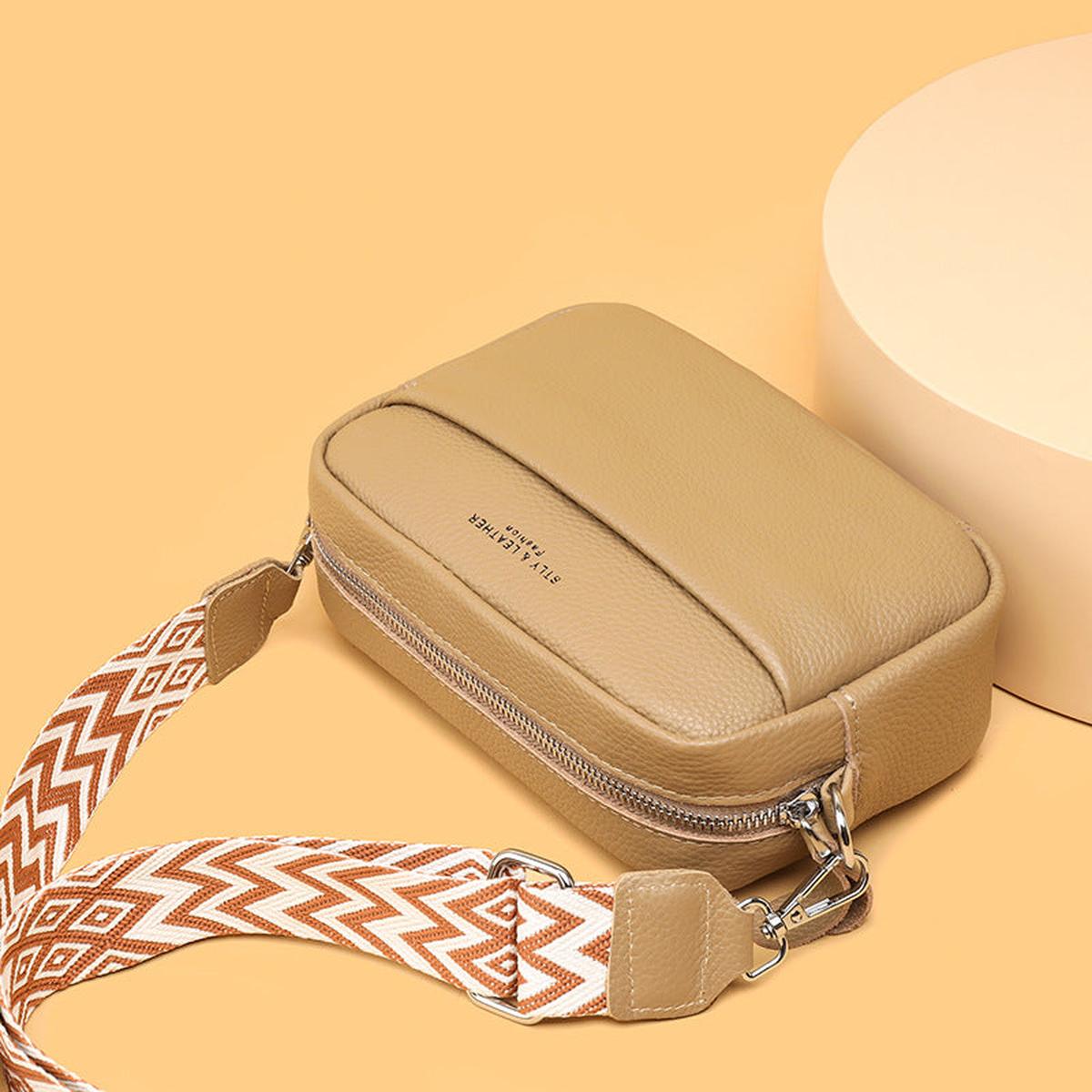 Genuine Leather Bag With Spacious Pocket