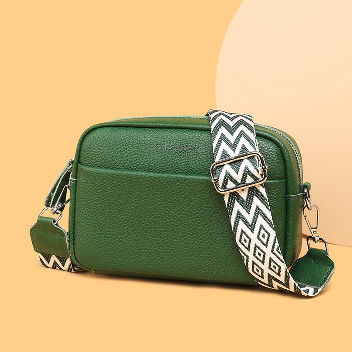 Genuine Leather Bag With Spacious Pocket