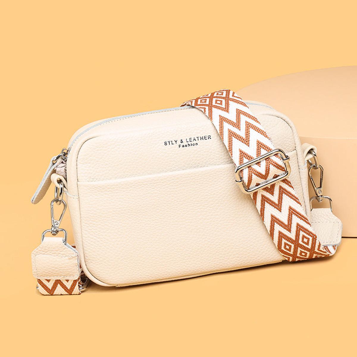 Genuine Leather Bag With Spacious Pocket