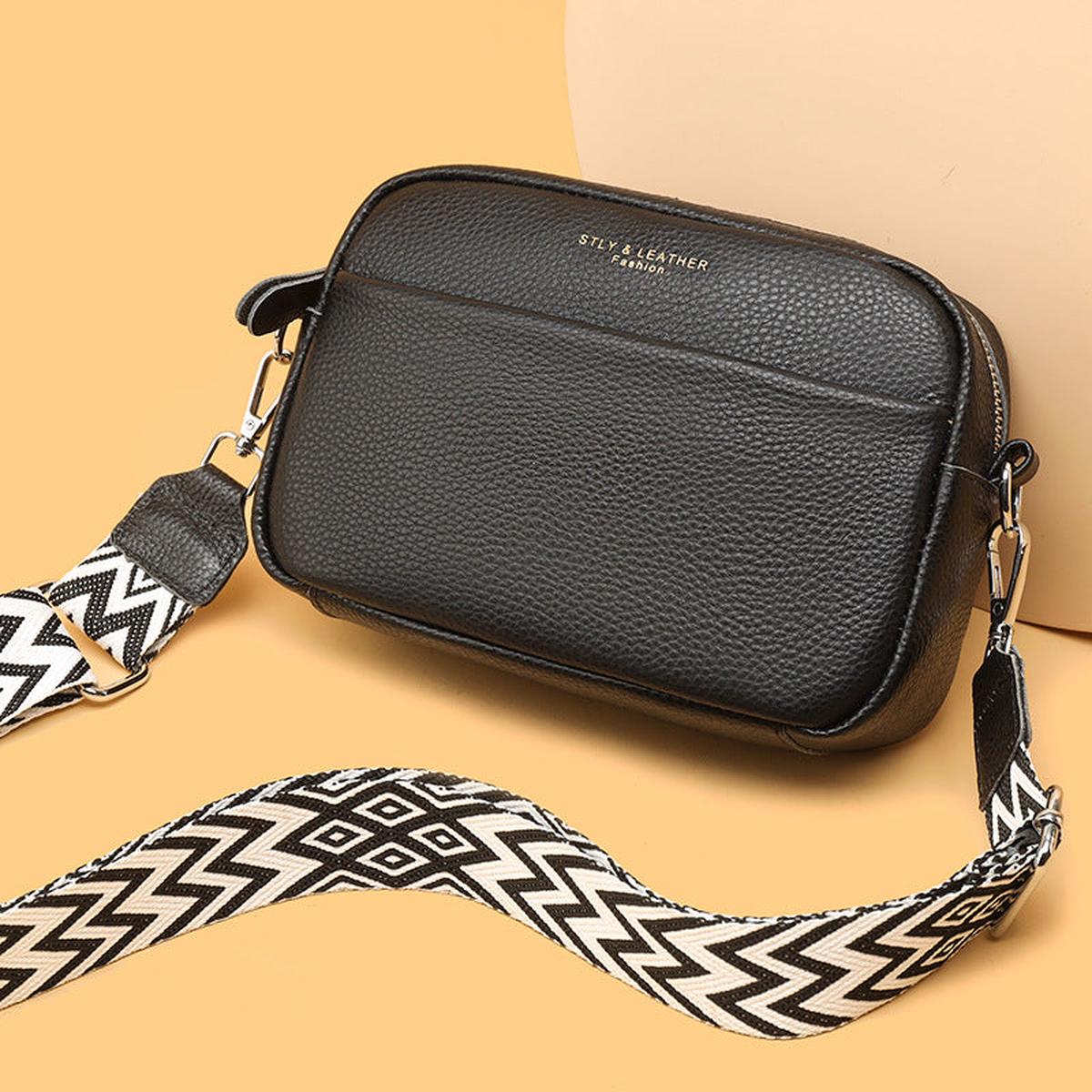 Genuine Leather Bag With Spacious Pocket