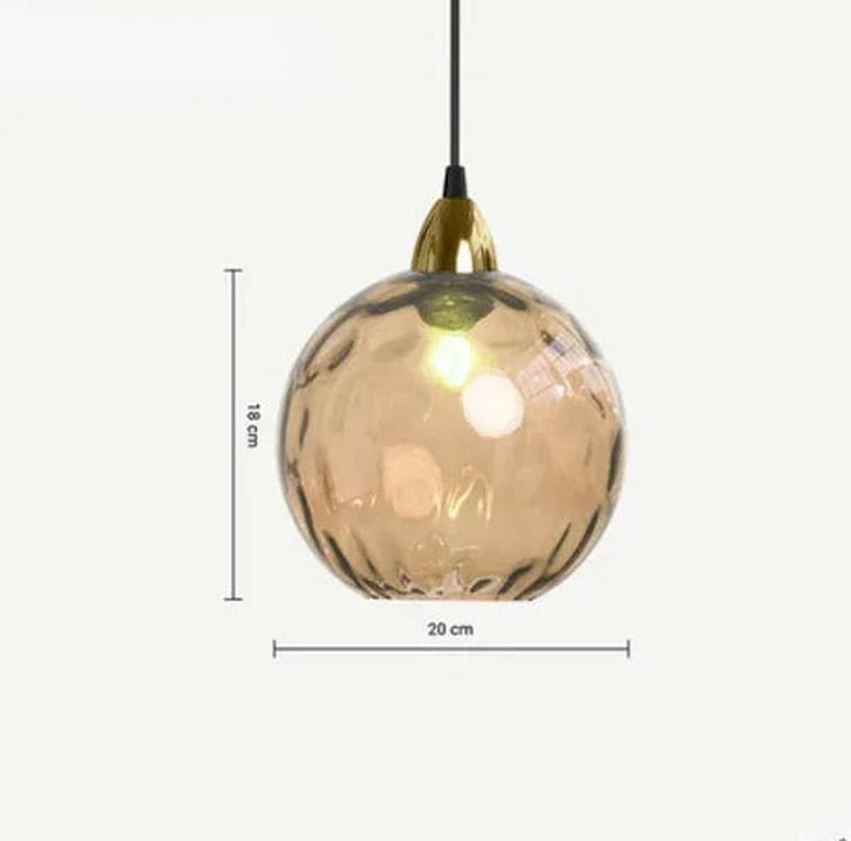 Glass Pendant Light With Ambient Glow