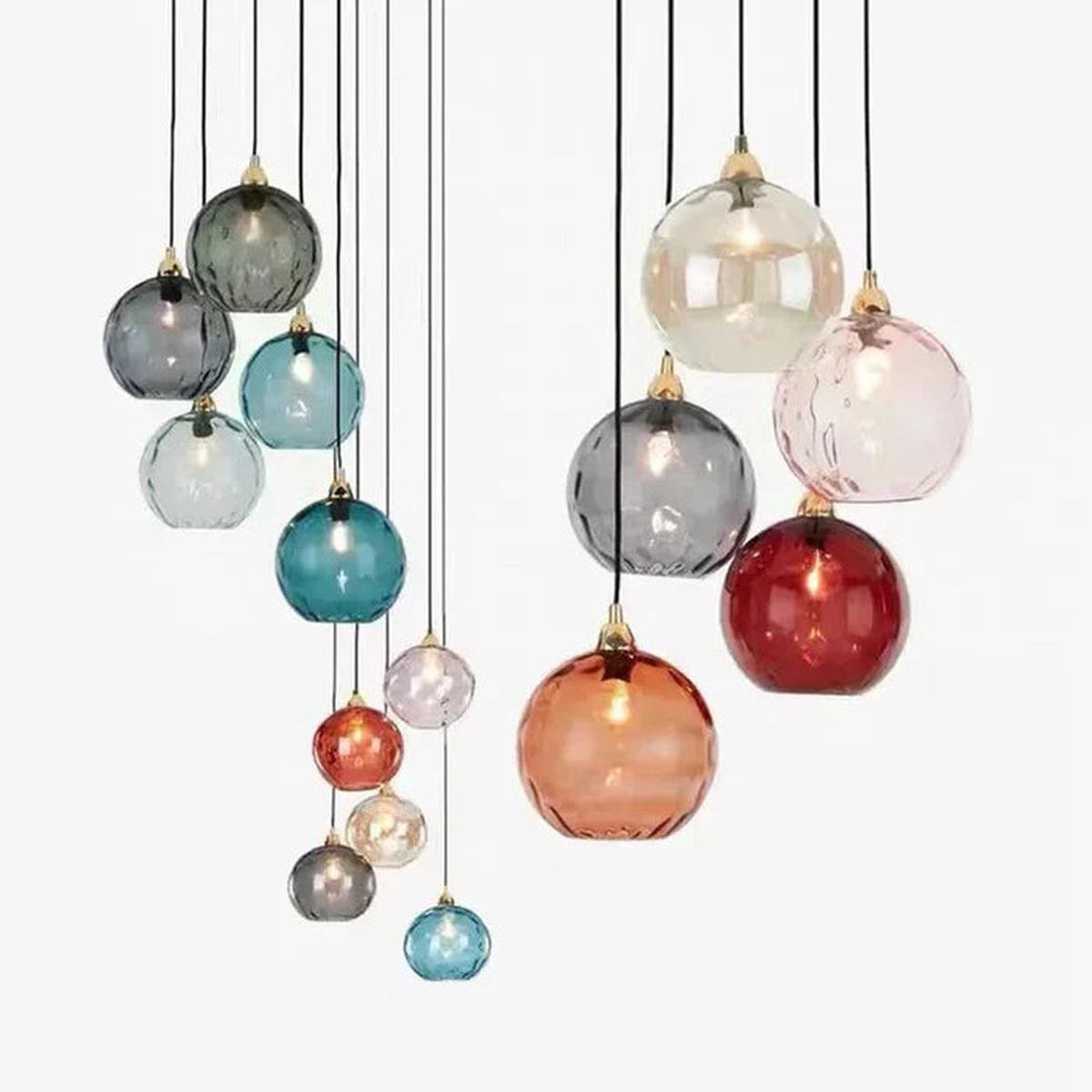 Glass Pendant Light With Ambient Glow
