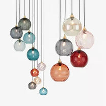 Glass Pendant Light With Ambient Glow