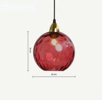 Glass Pendant Light With Ambient Glow