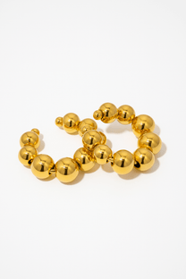 Gold Plated Beaded Ear Cuffs