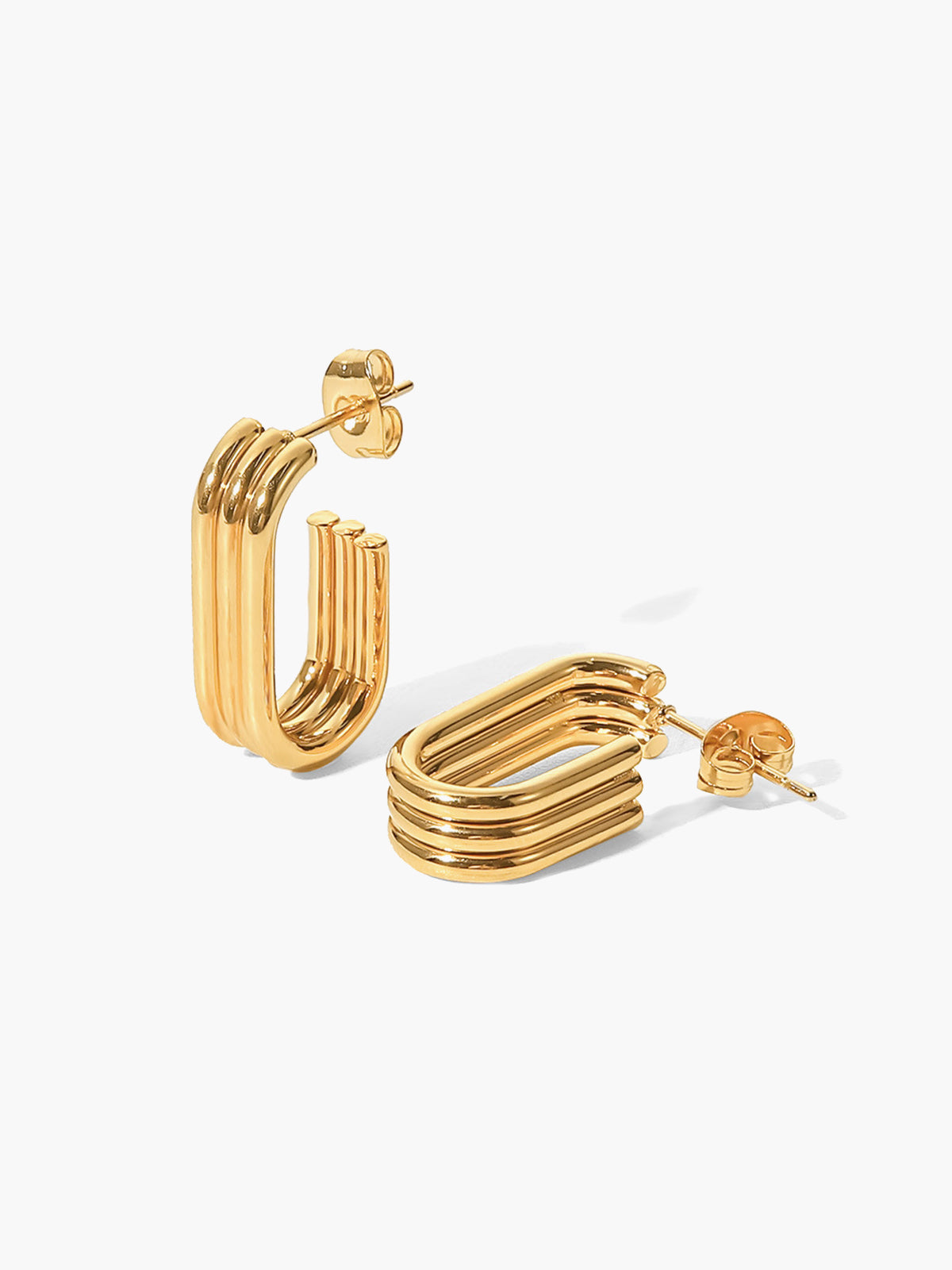 Gold Plated Capricorn Earrings