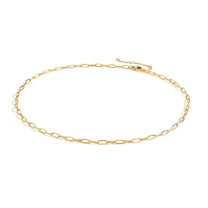 Gold Plated Oval Link Necklace