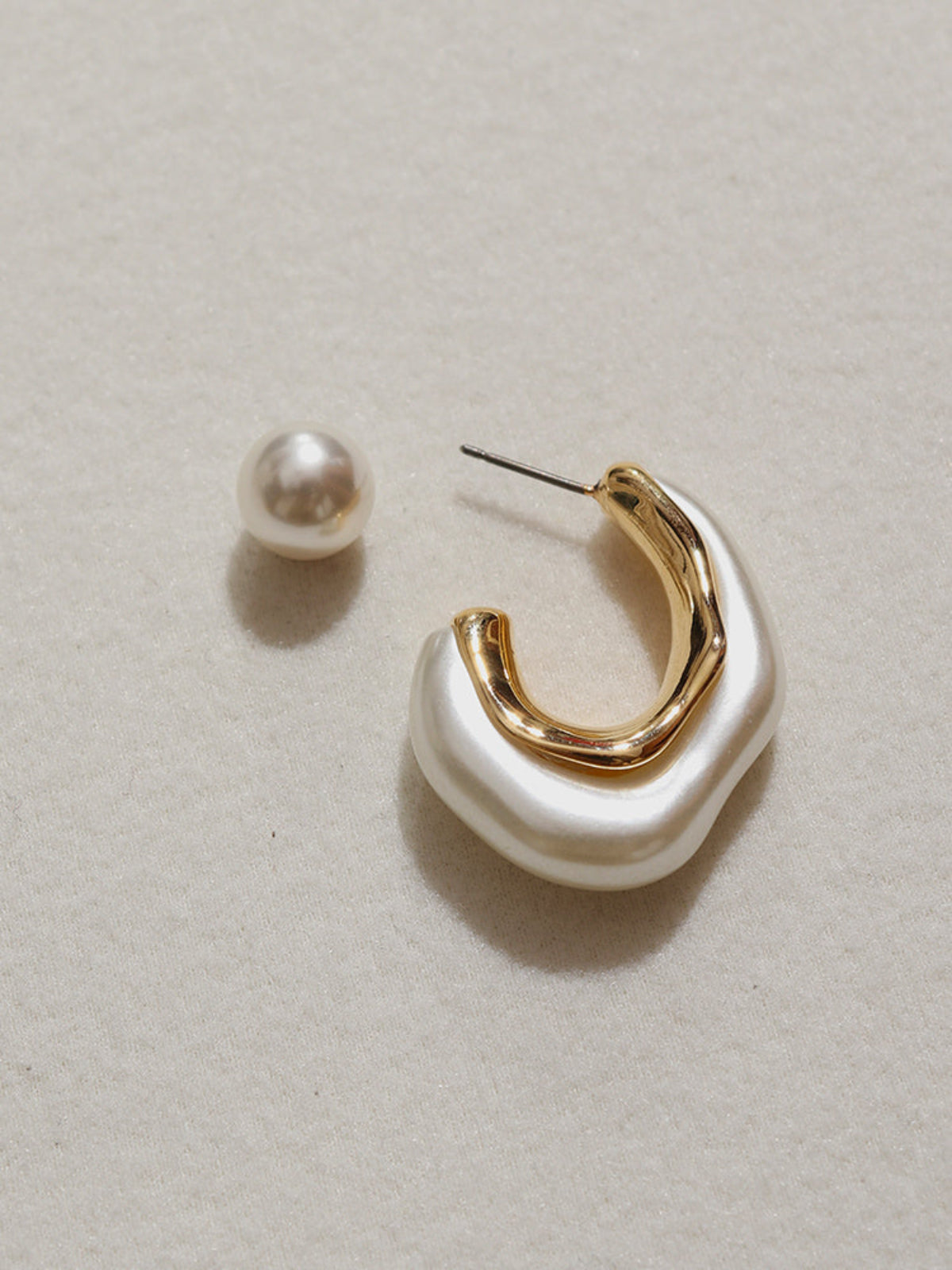 Gold Plated Pearl Earrings