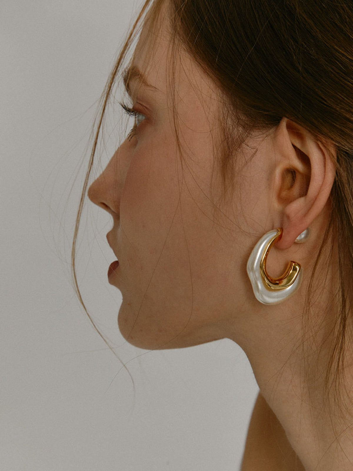 Gold Plated Pearl Earrings