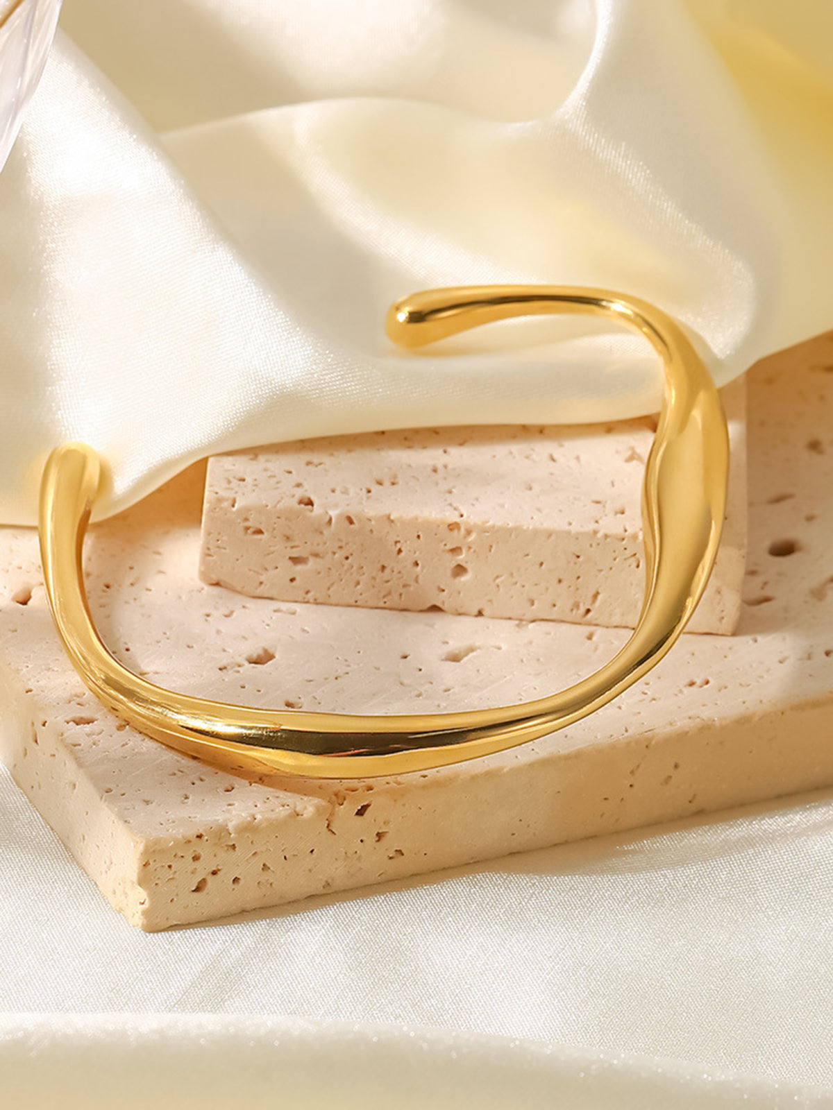 Gold Plated Solid Bracelet
