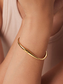 Gold Plated Solid Bracelet