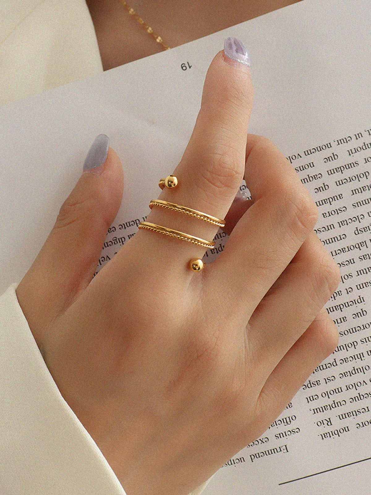 Gold Plated Spring Ring