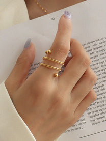 Gold Plated Spring Ring