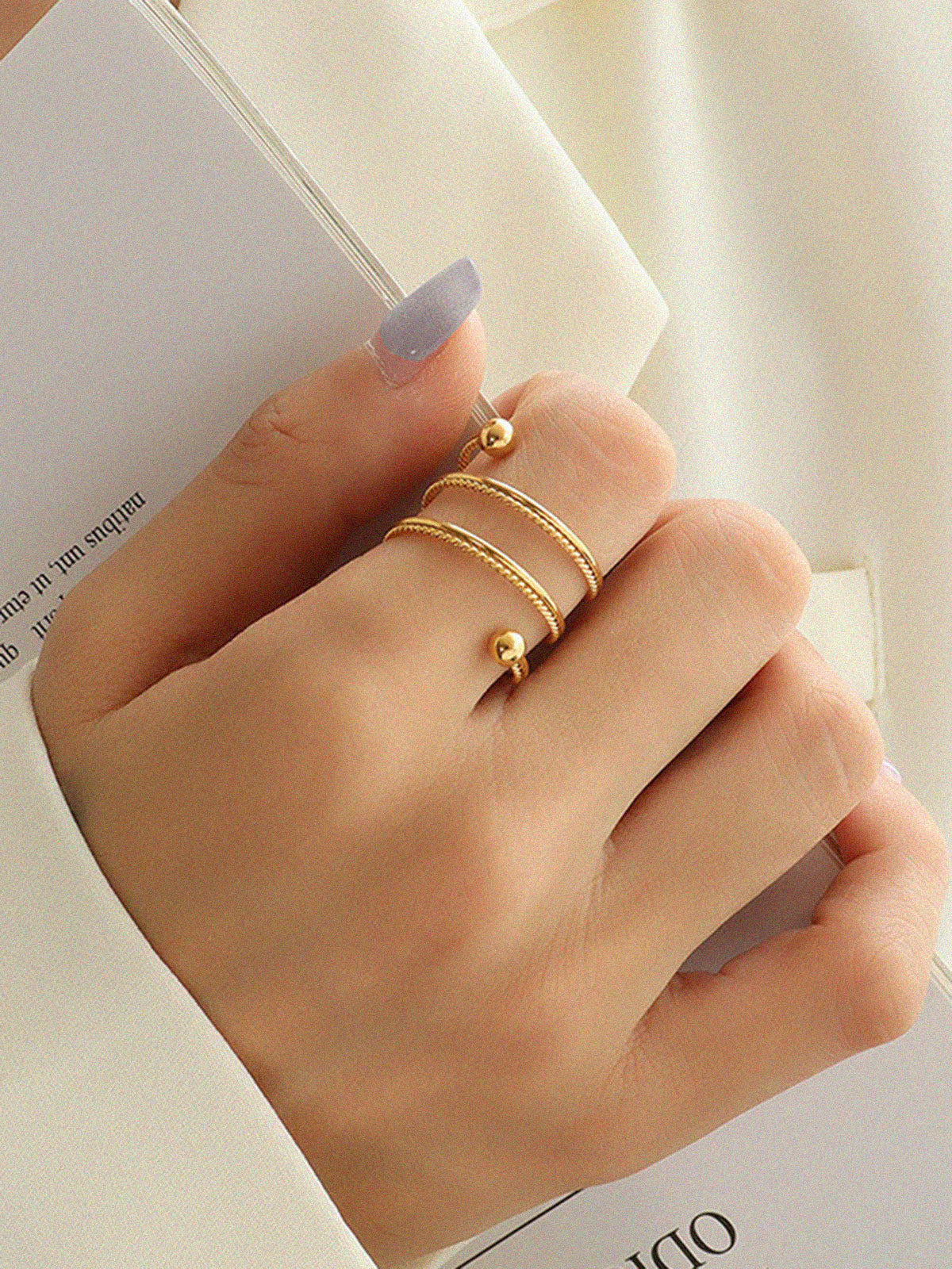Gold Plated Spring Ring