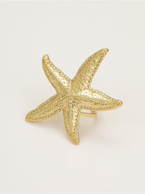 Gold Plated Starfish Ring
