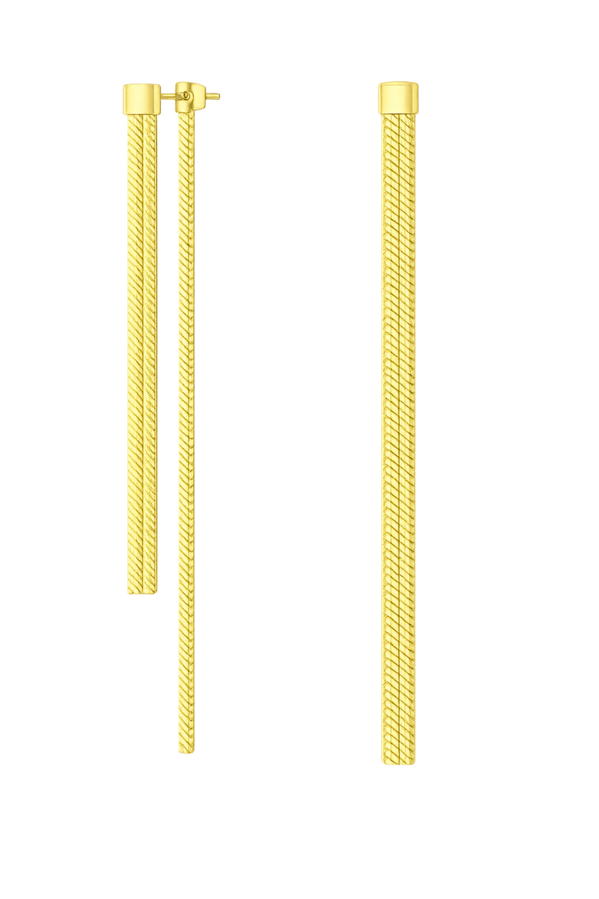 Gold Plated Tassel Earrings