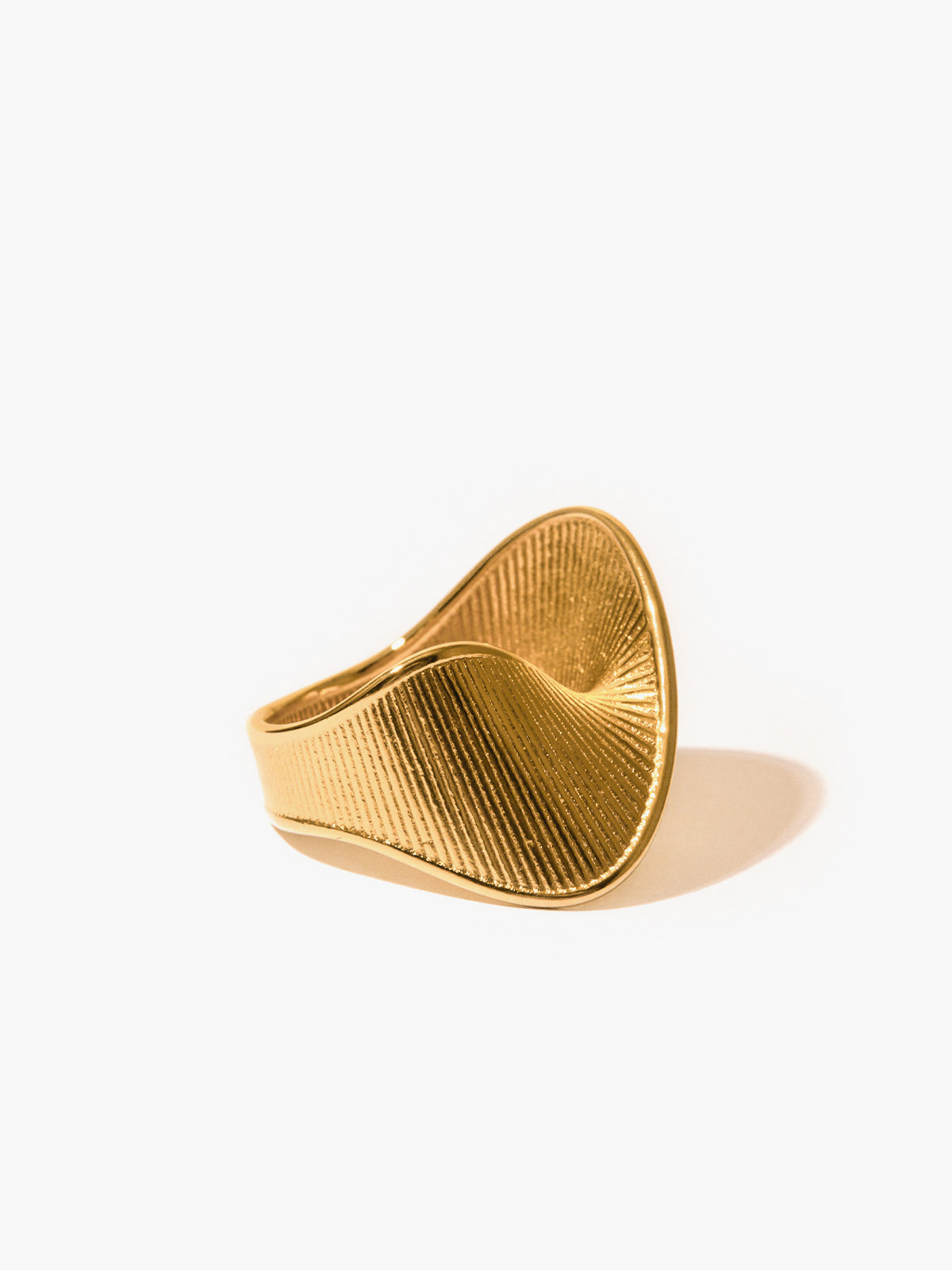 Gold Plated Twist Ring