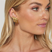 Gold Plated Wing Earrings