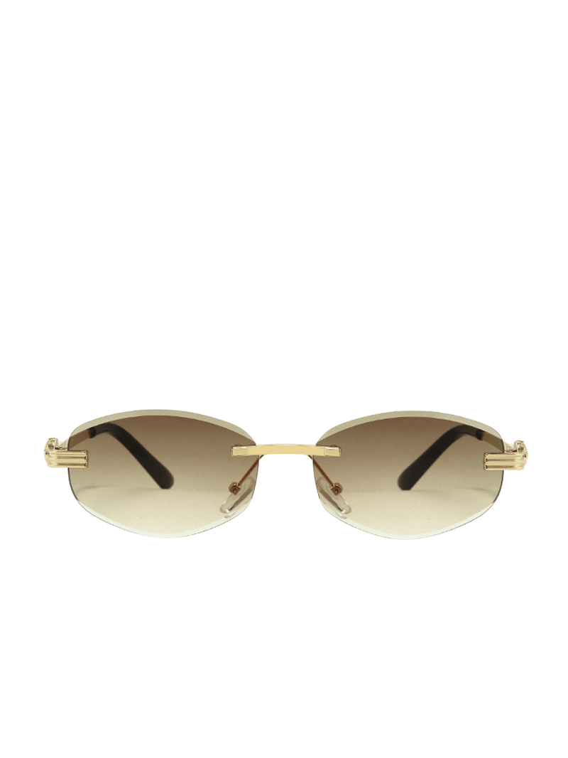 Gold-Tone Gradient Sunglasses