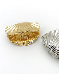 Gold-Tone Shell Hair Claw