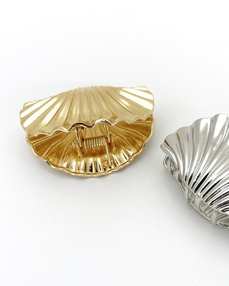 Gold-Tone Shell Hair Claw