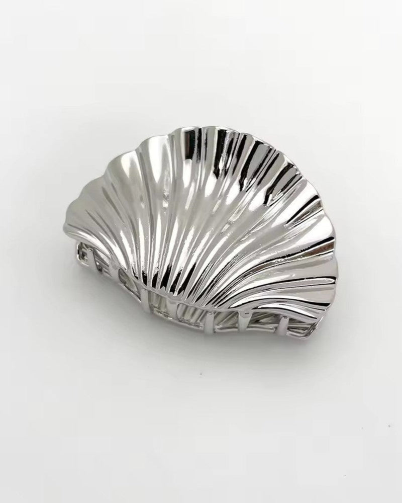 Gold-Tone Shell Hair Claw