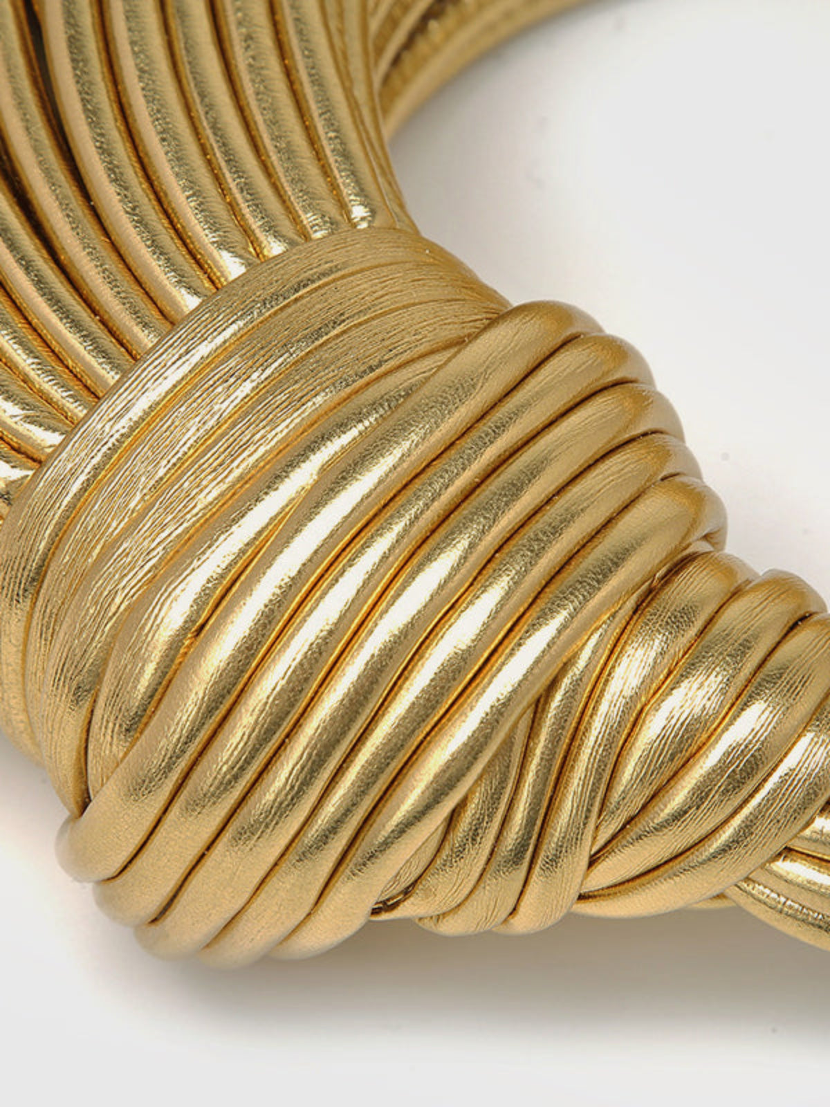 Golden Twisted HandBag