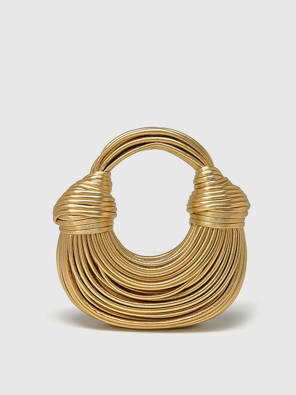 Golden Twisted HandBag