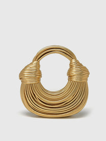 Golden Twisted HandBag