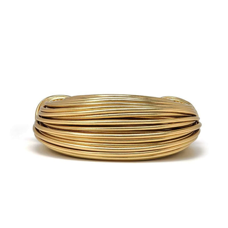 Golden Twisted HandBag