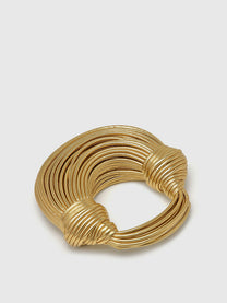 Golden Twisted HandBag