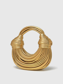 Golden Twisted HandBag