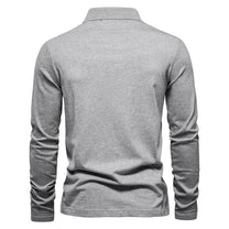 Half-Zip Long Sleeve Polo Shirt With Structured Collar