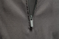 Half-Zip Long Sleeve Polo Shirt With Structured Collar