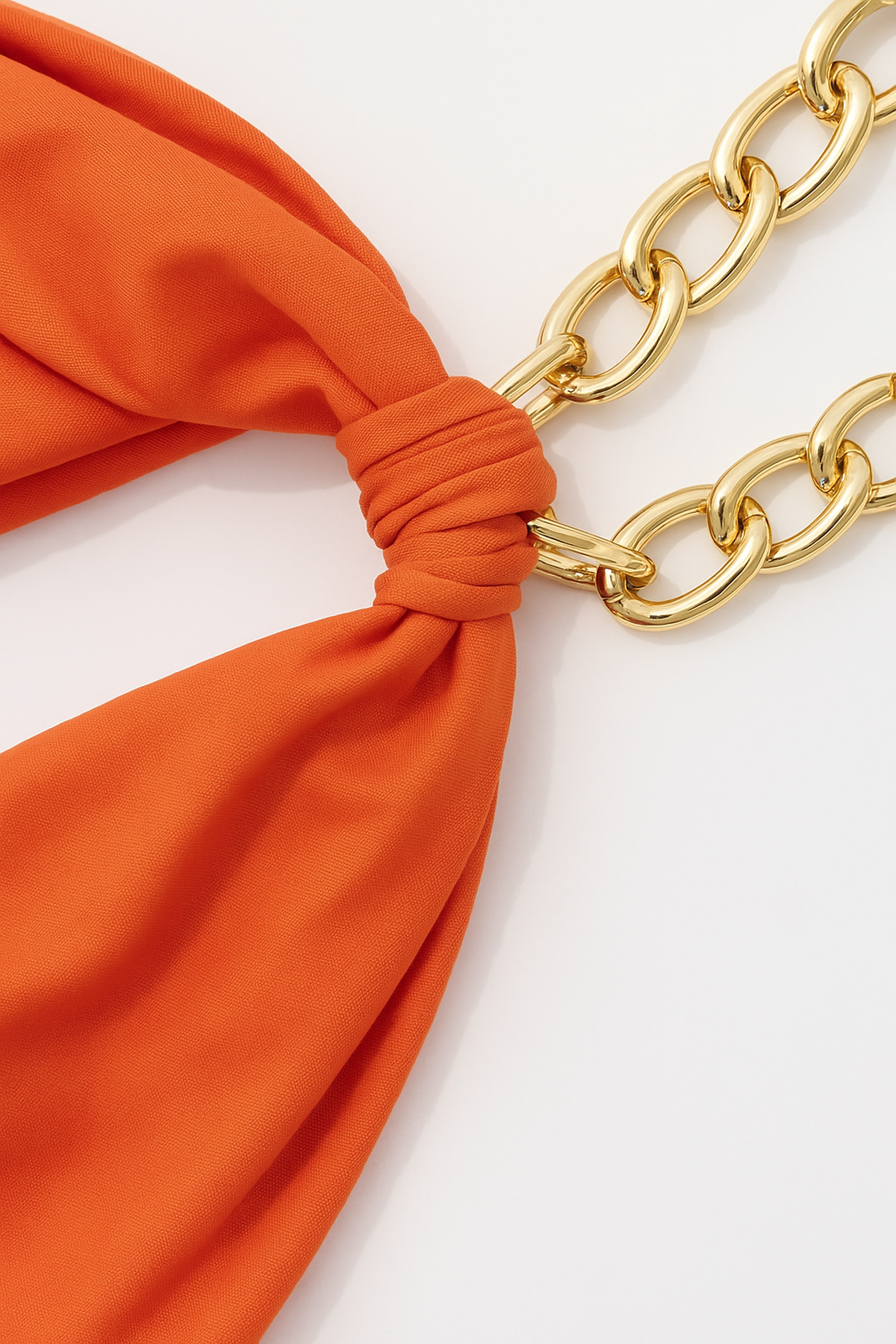 Halter Maxi Dress – Metal Chain Neck