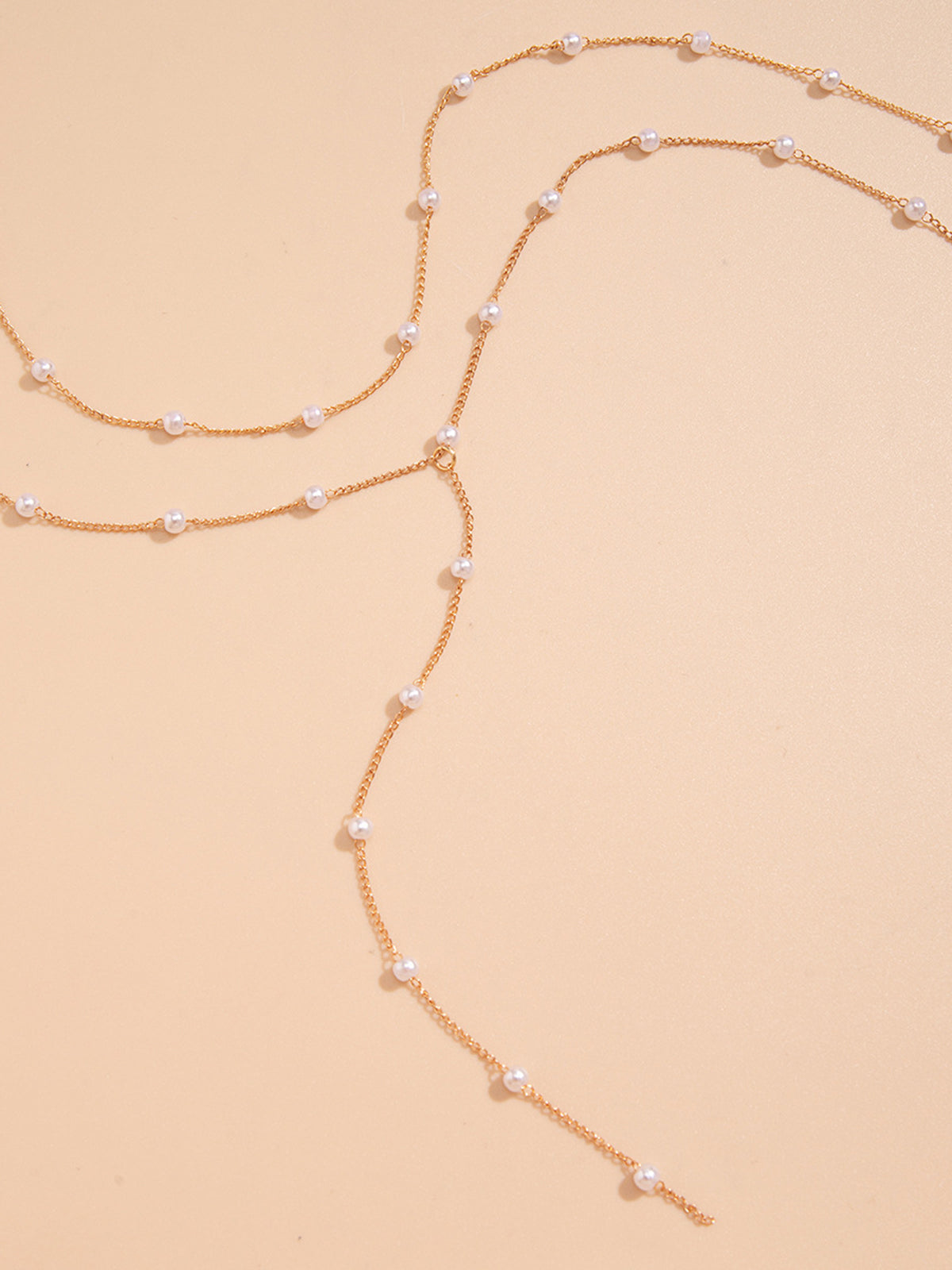 Handcrafted Gold-Plated Pearl Necklace