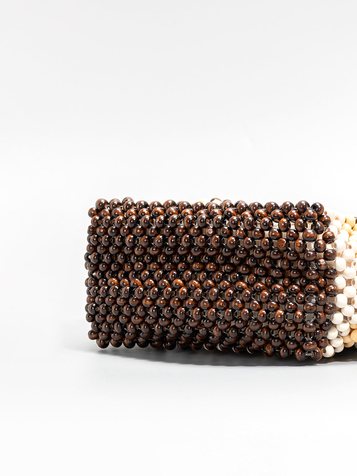 Handcrafted Striped Bead Tote