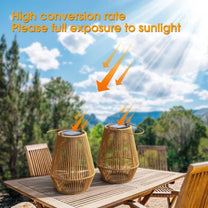Handmade Waterproof Solar Garden Lantern - TerraGlow