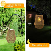 Handmade Waterproof Solar Garden Lantern - TerraGlow
