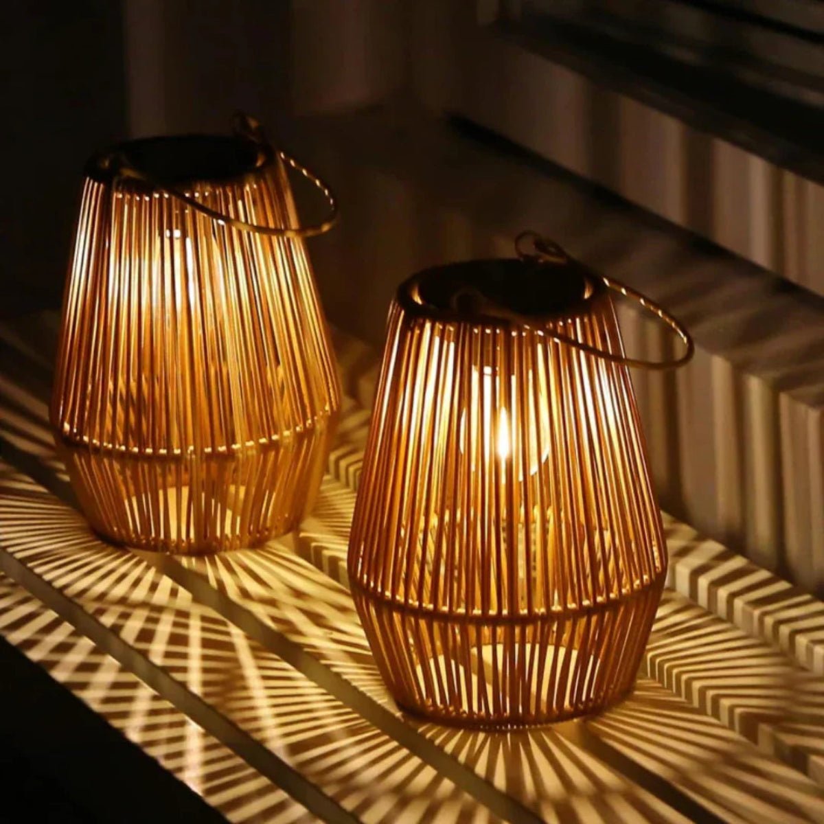 Handmade Waterproof Solar Garden Lantern - TerraGlow