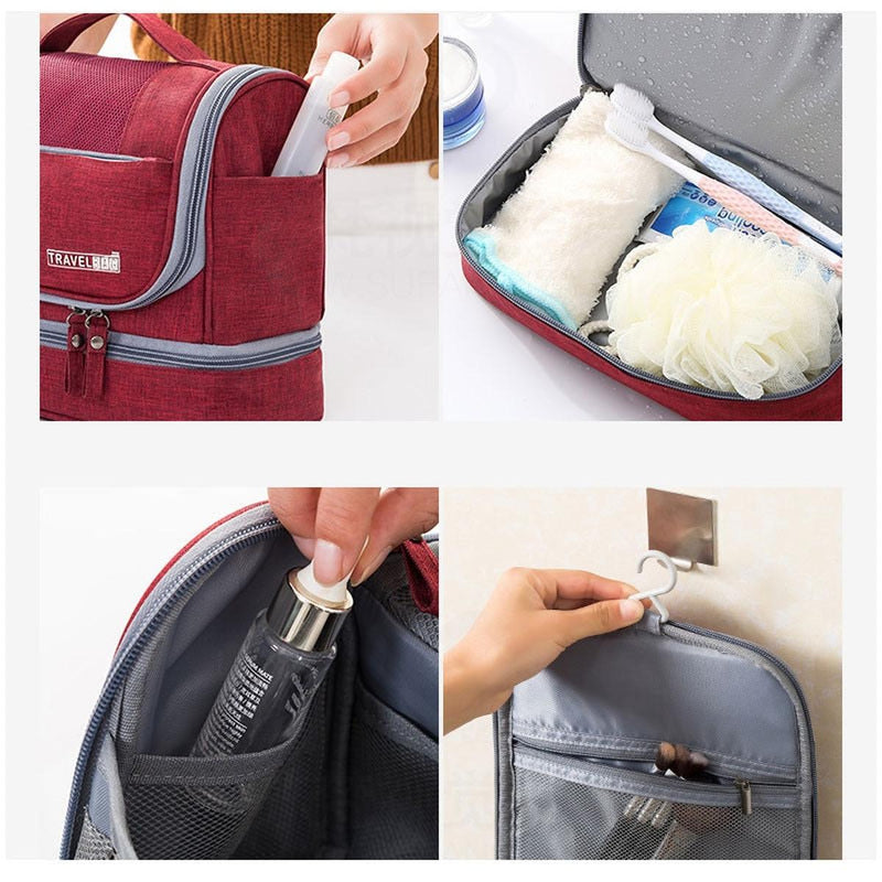 Hanging Toiletry Organiser With Multiple Compartments