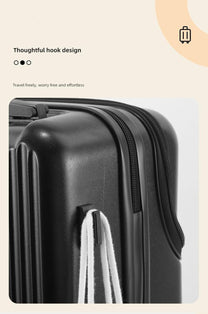 Hard Shell Cabin Luggage With Cup Holder, USB Ports And TSA Lock