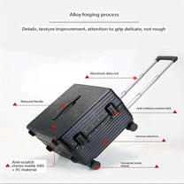 Hard-Shell Carry-On Luggage With Wide Handle And Aluminium Frame