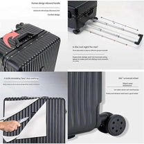 Hard-Shell Carry-On Luggage With Wide Handle And Aluminium Frame