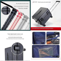 Hard-Shell Carry-On Luggage With Wide Handle And Aluminium Frame