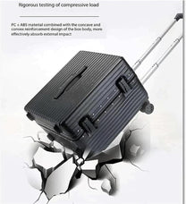 Hard-Shell Carry-On Luggage With Wide Handle And Aluminium Frame