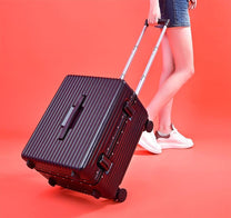 Hard-Shell Carry-On Luggage With Wide Handle And Aluminium Frame