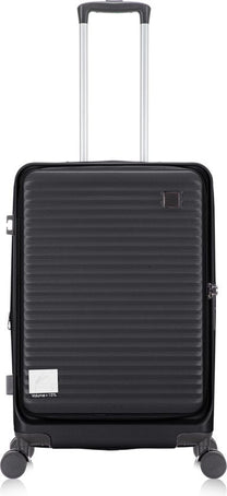 Hard-Shell Suitcase With Laptop Compartment And Expandable Storage